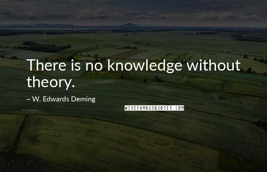 W. Edwards Deming Quotes: There is no knowledge without theory.