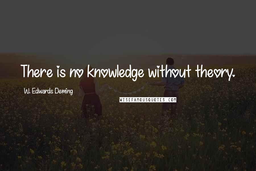 W. Edwards Deming Quotes: There is no knowledge without theory.