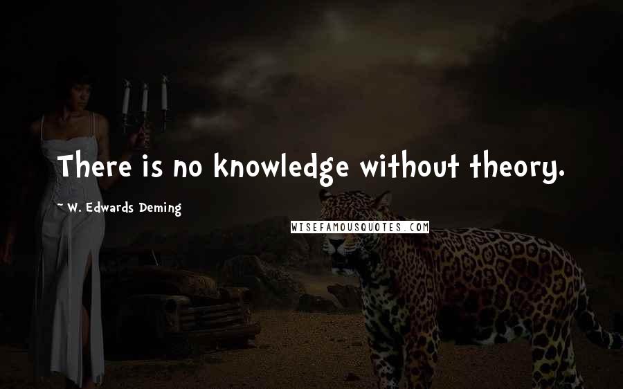 W. Edwards Deming Quotes: There is no knowledge without theory.