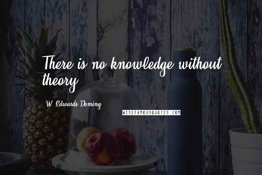 W. Edwards Deming Quotes: There is no knowledge without theory.