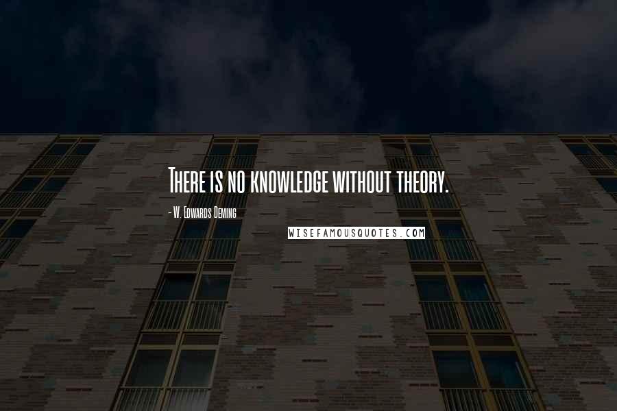 W. Edwards Deming Quotes: There is no knowledge without theory.