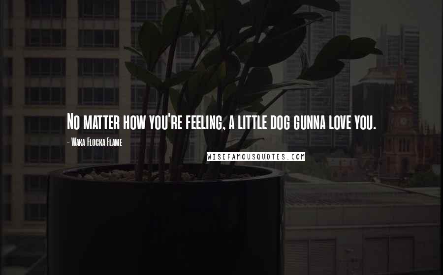 Waka Flocka Flame Quotes: No matter how you're feeling, a little dog gunna love you.