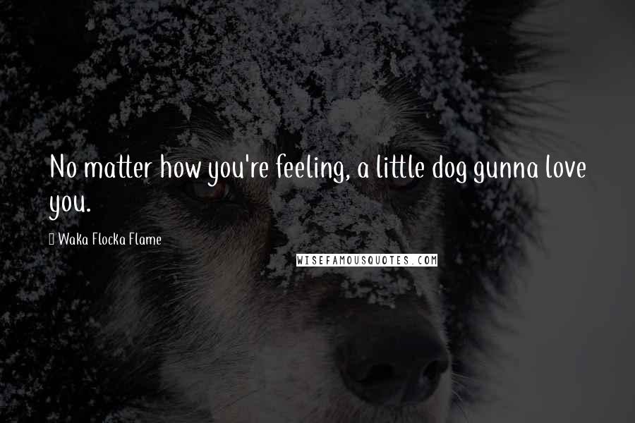 Waka Flocka Flame Quotes: No matter how you're feeling, a little dog gunna love you.