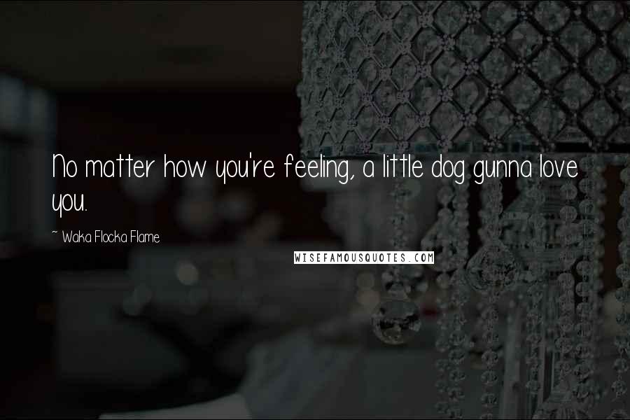 Waka Flocka Flame Quotes: No matter how you're feeling, a little dog gunna love you.