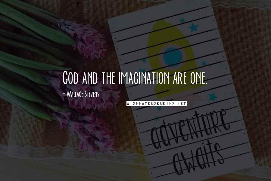 Wallace Stevens Quotes: God and the imagination are one.