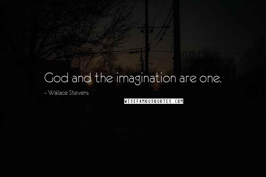 Wallace Stevens Quotes: God and the imagination are one.