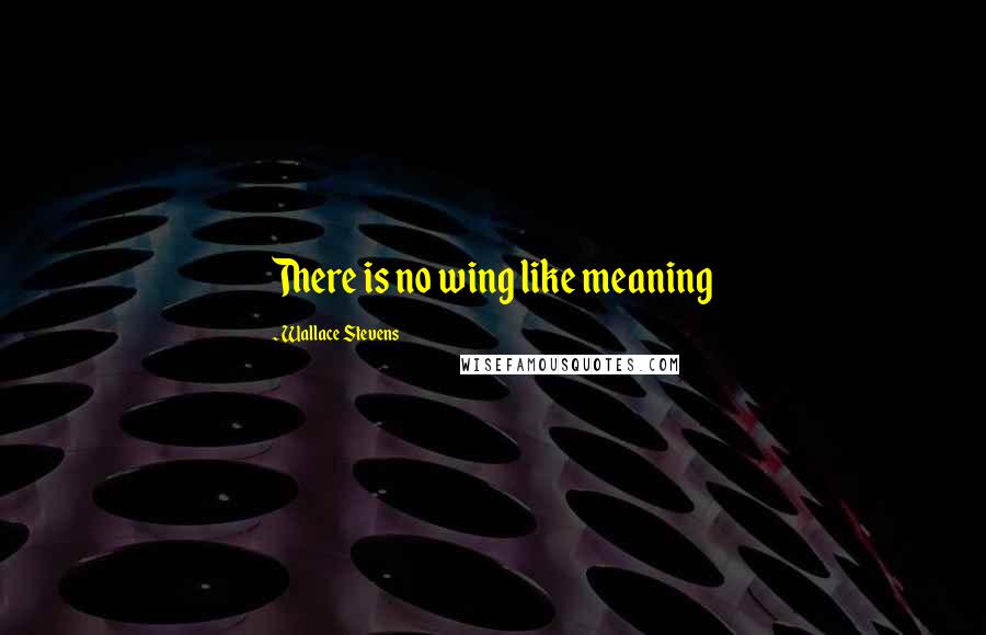 Wallace Stevens Quotes: There is no wing like meaning