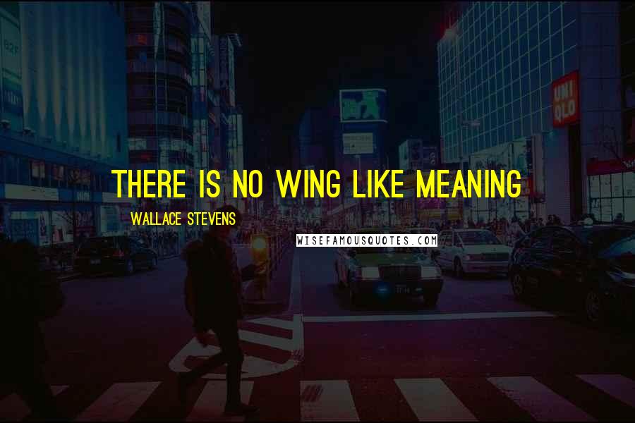 Wallace Stevens Quotes: There is no wing like meaning