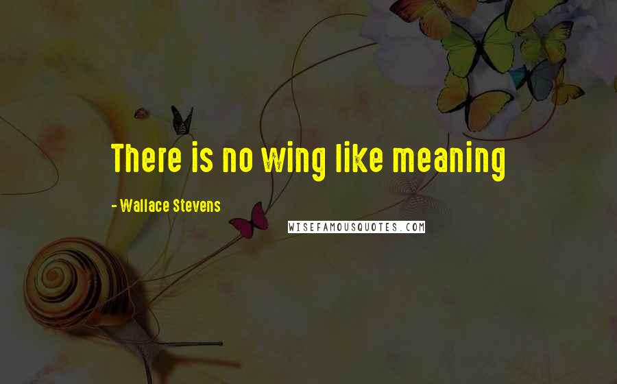 Wallace Stevens Quotes: There is no wing like meaning