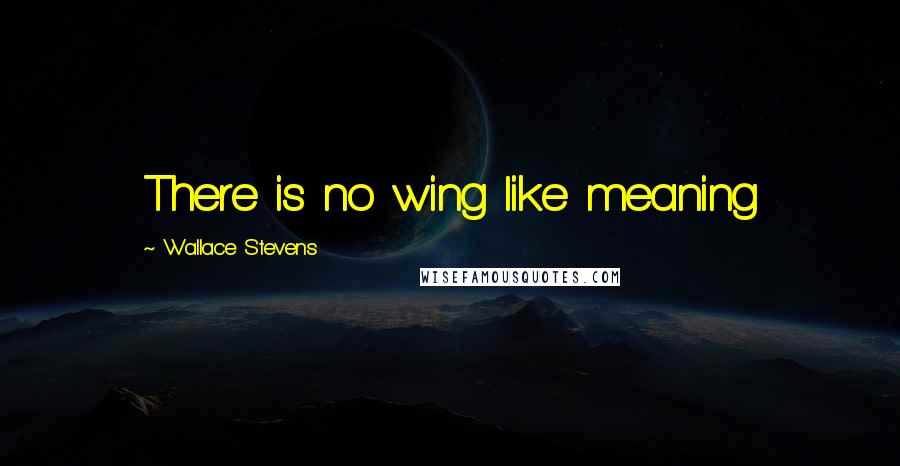 Wallace Stevens Quotes: There is no wing like meaning