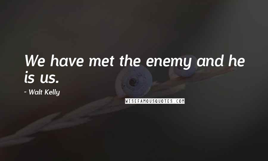 Walt Kelly Quotes: We have met the enemy and he is us.