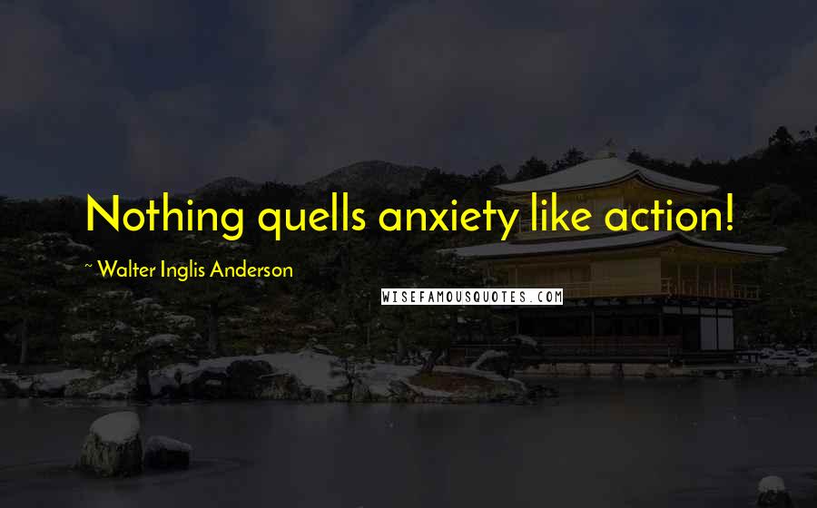 Walter Inglis Anderson Quotes: Nothing quells anxiety like action!