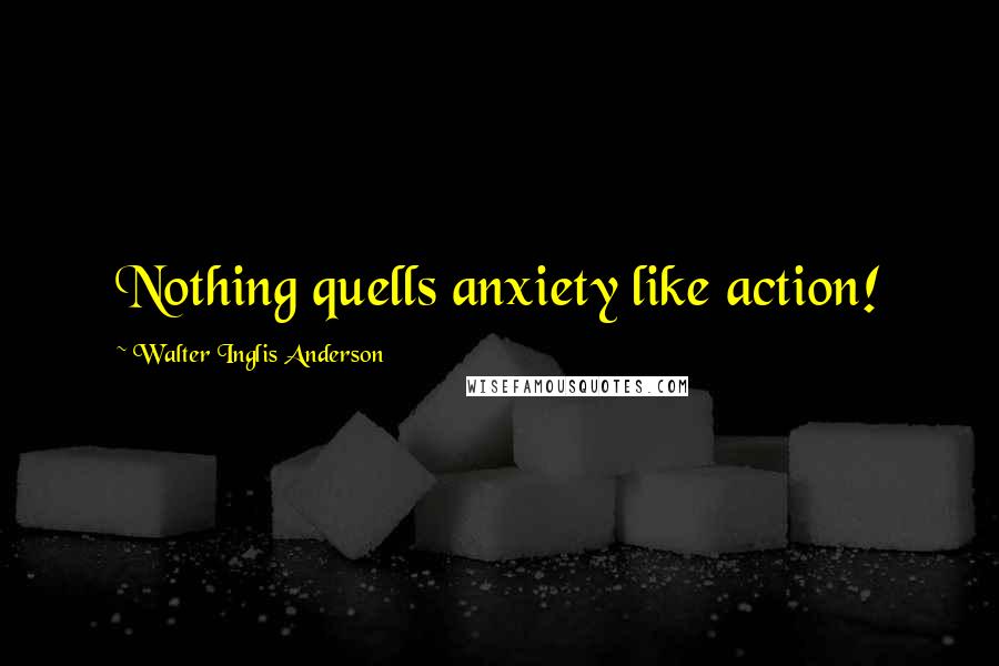 Walter Inglis Anderson Quotes: Nothing quells anxiety like action!