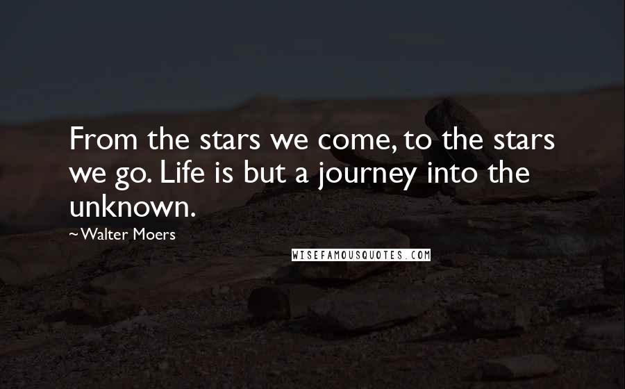 Walter Moers Quotes: From the stars we come, to the stars we go. Life is but a journey into the unknown.