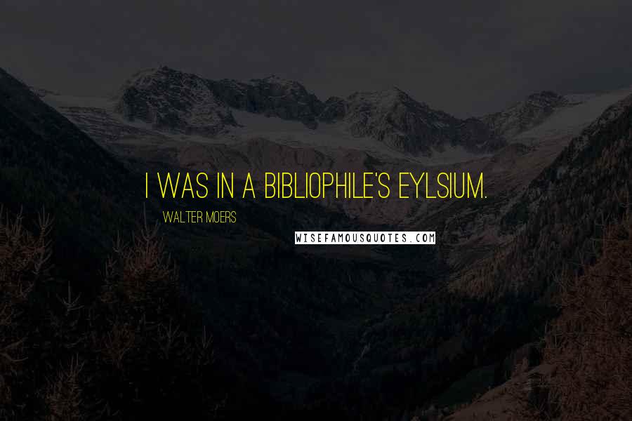Walter Moers Quotes: I was in a bibliophile's Eylsium.