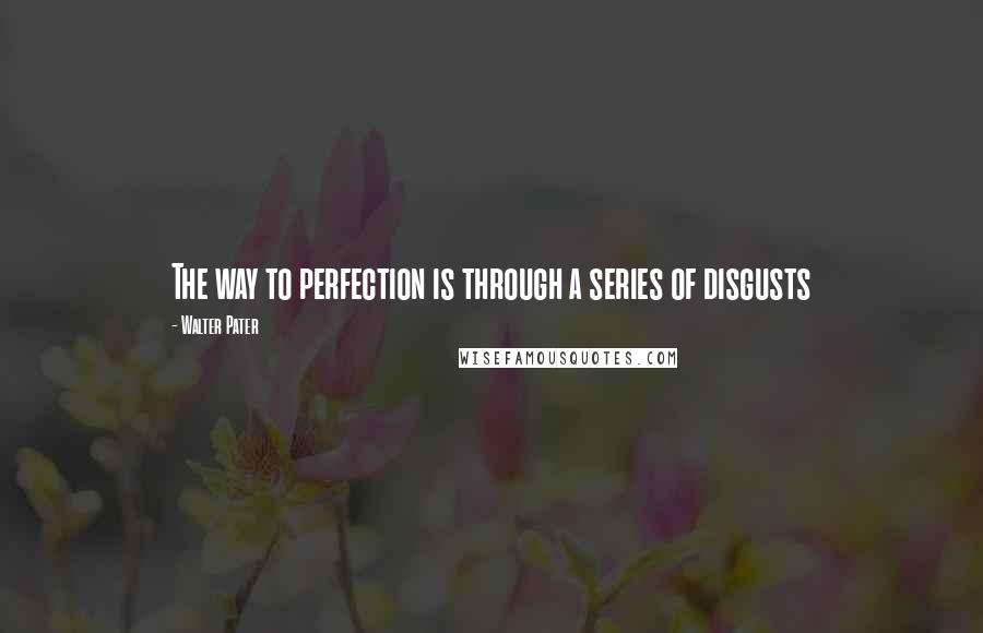 Walter Pater Quotes: The way to perfection is through a series of disgusts