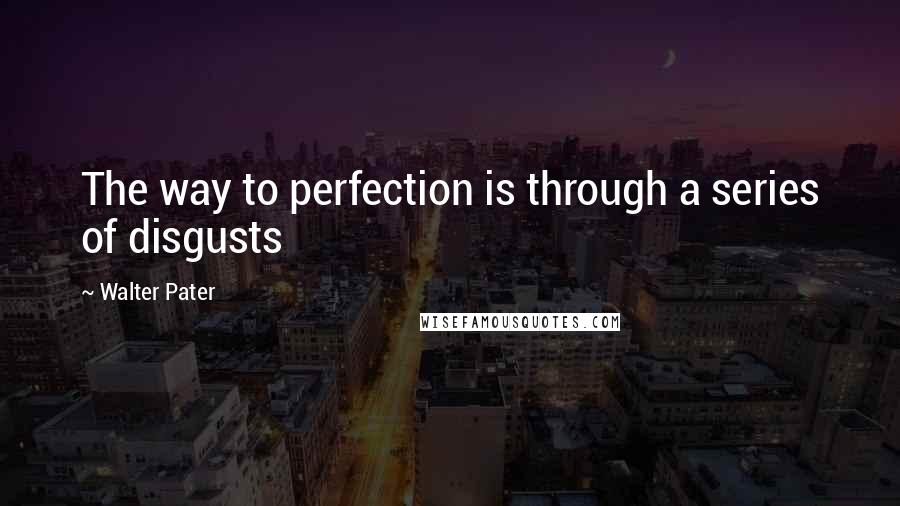 Walter Pater Quotes: The way to perfection is through a series of disgusts