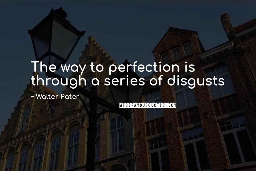 Walter Pater Quotes: The way to perfection is through a series of disgusts