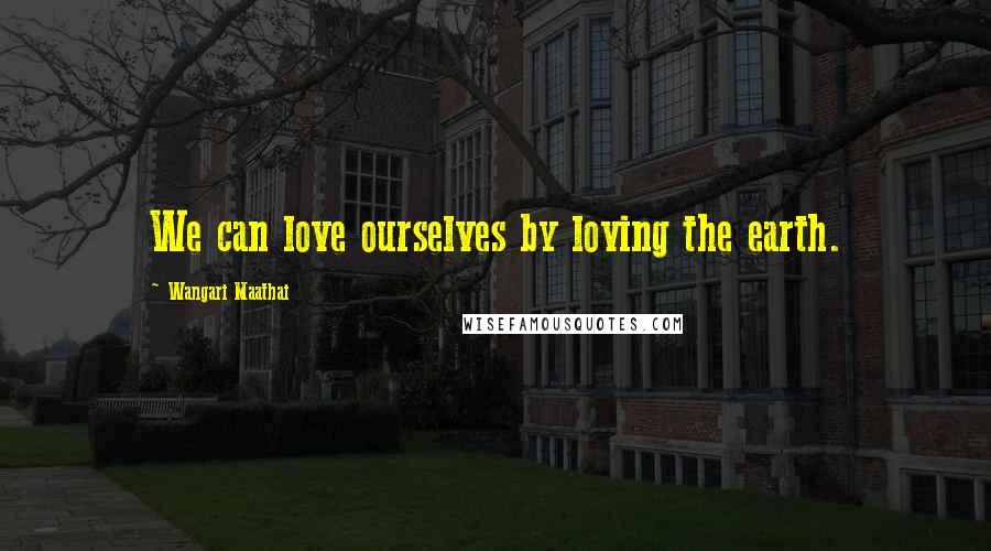 Wangari Maathai Quotes: We can love ourselves by loving the earth.