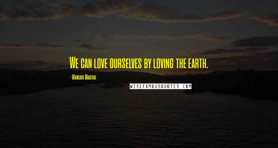 Wangari Maathai Quotes: We can love ourselves by loving the earth.