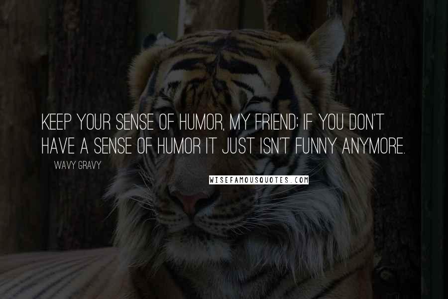 Wavy Gravy Quotes: Keep your sense of humor, my friend; if you don't have a sense of humor it just isn't funny anymore.