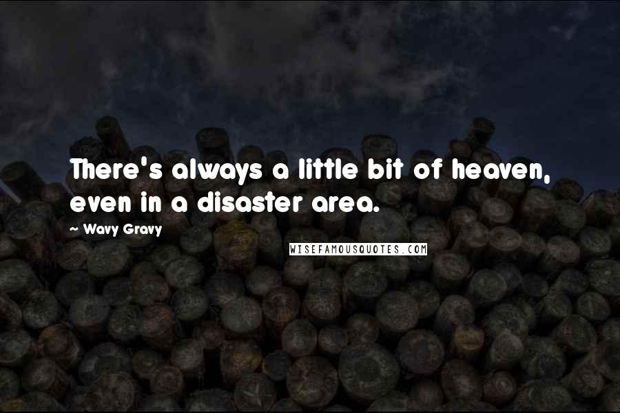 Wavy Gravy Quotes: There's always a little bit of heaven, even in a disaster area.