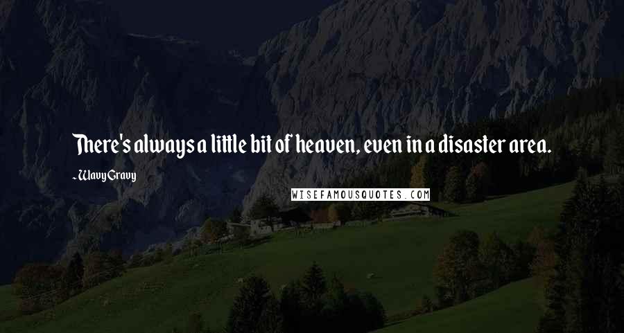 Wavy Gravy Quotes: There's always a little bit of heaven, even in a disaster area.