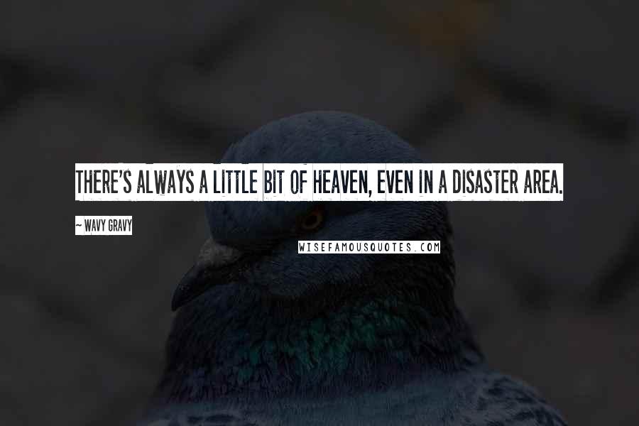 Wavy Gravy Quotes: There's always a little bit of heaven, even in a disaster area.