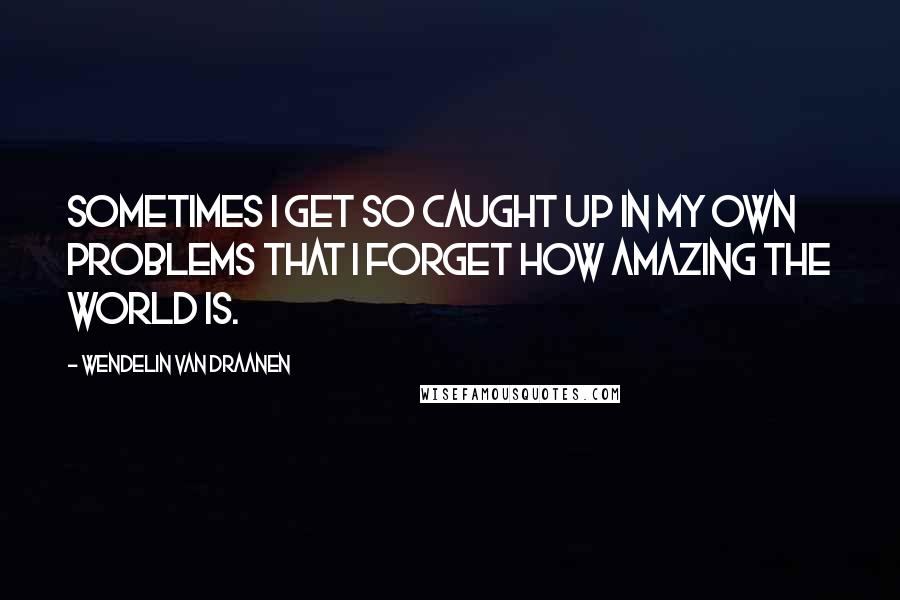 Wendelin Van Draanen Quotes: Sometimes I get so caught up in my own problems that I forget how amazing the world is.