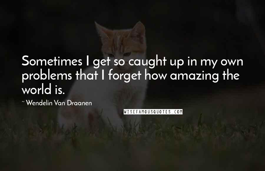 Wendelin Van Draanen Quotes: Sometimes I get so caught up in my own problems that I forget how amazing the world is.