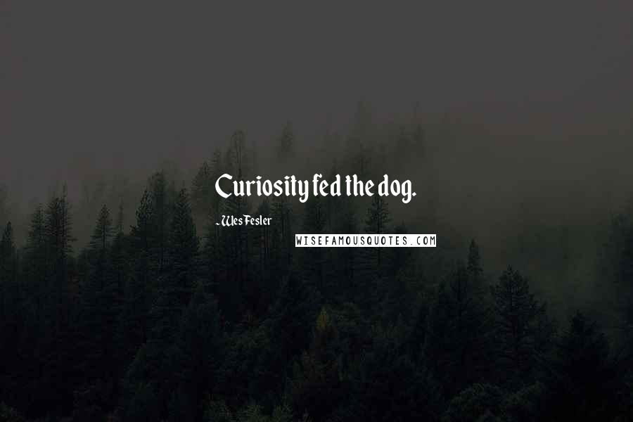 Wes Fesler Quotes: Curiosity fed the dog.