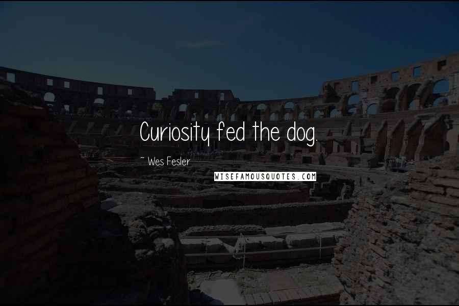 Wes Fesler Quotes: Curiosity fed the dog.