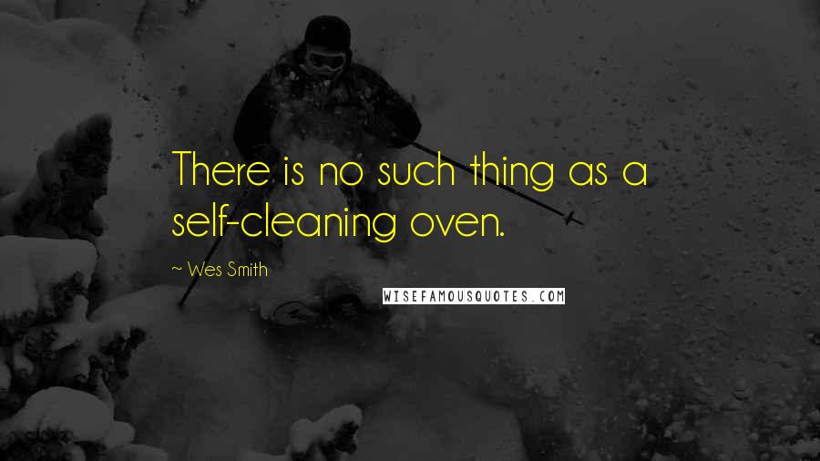 Wes Smith Quotes: There is no such thing as a self-cleaning oven.