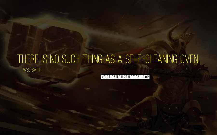 Wes Smith Quotes: There is no such thing as a self-cleaning oven.