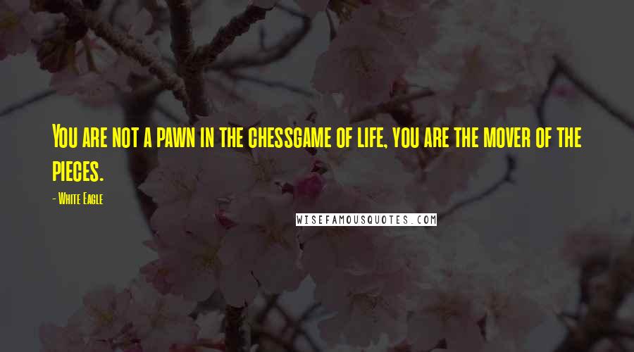 White Eagle Quotes: You are not a pawn in the chessgame of life, you are the mover of the pieces.