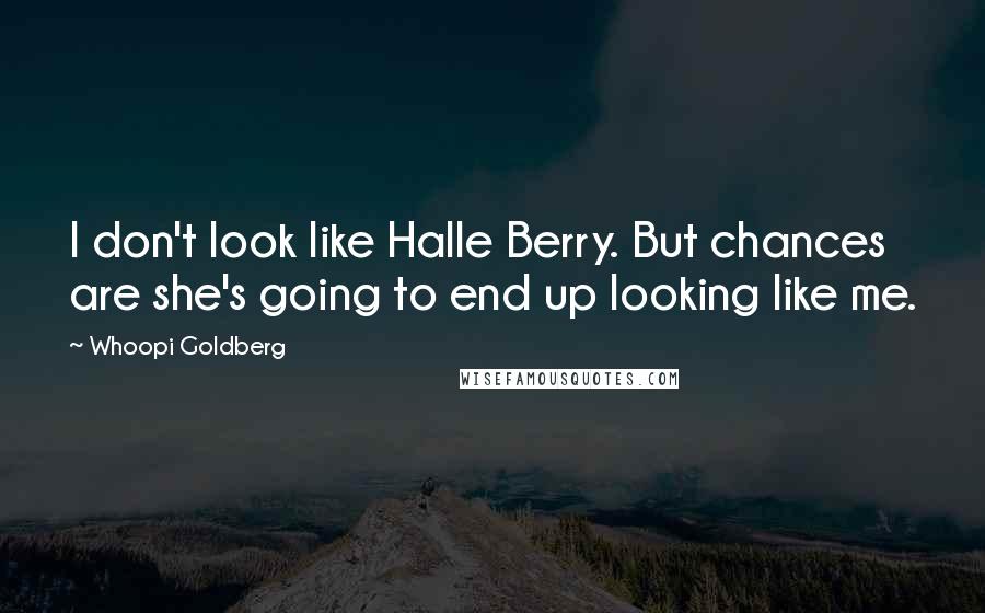 Whoopi Goldberg Quotes: I don't look like Halle Berry. But chances are she's going to end up looking like me.
