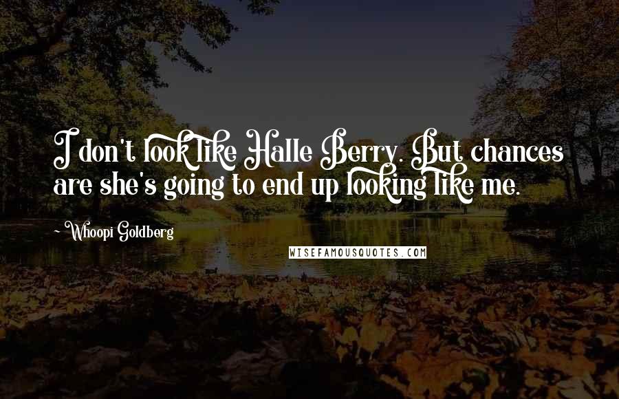 Whoopi Goldberg Quotes: I don't look like Halle Berry. But chances are she's going to end up looking like me.