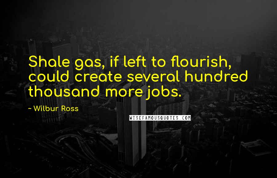 Wilbur Ross Quotes: Shale gas, if left to flourish, could create several hundred thousand more jobs.