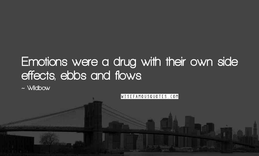 Wildbow Quotes: Emotions were a drug with their own side effects, ebbs and flows.