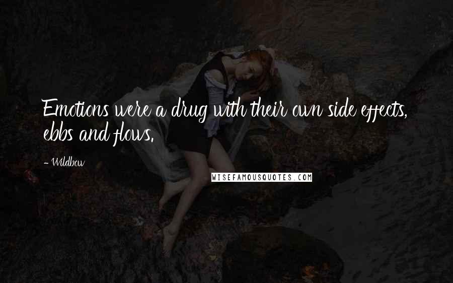 Wildbow Quotes: Emotions were a drug with their own side effects, ebbs and flows.