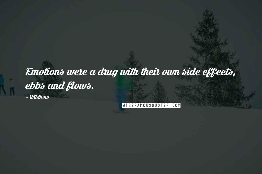 Wildbow Quotes: Emotions were a drug with their own side effects, ebbs and flows.