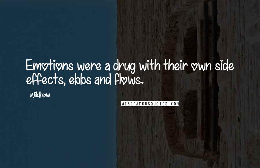 Wildbow Quotes: Emotions were a drug with their own side effects, ebbs and flows.