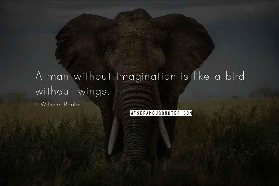 Wilhelm Raabe Quotes: A man without imagination is like a bird without wings.