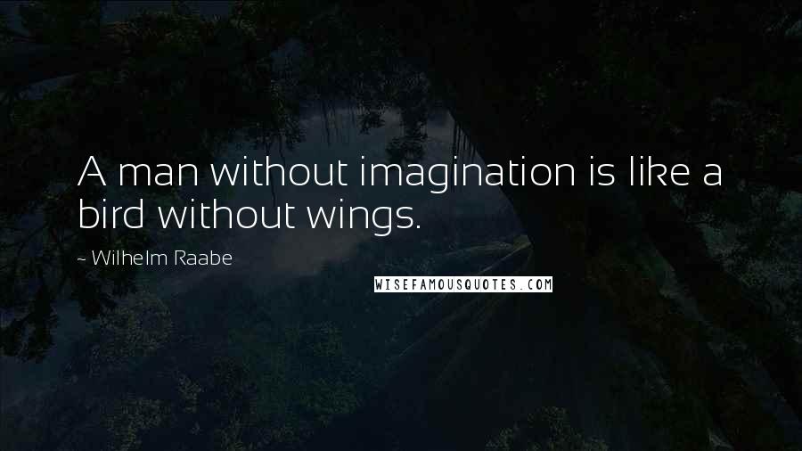 Wilhelm Raabe Quotes: A man without imagination is like a bird without wings.