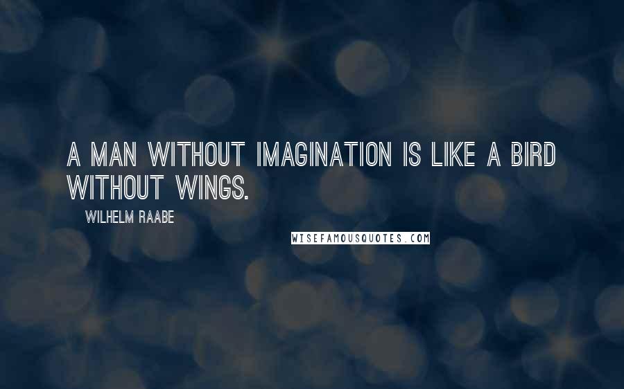 Wilhelm Raabe Quotes: A man without imagination is like a bird without wings.