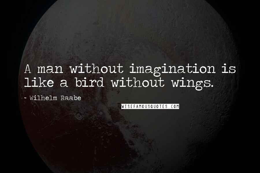 Wilhelm Raabe Quotes: A man without imagination is like a bird without wings.