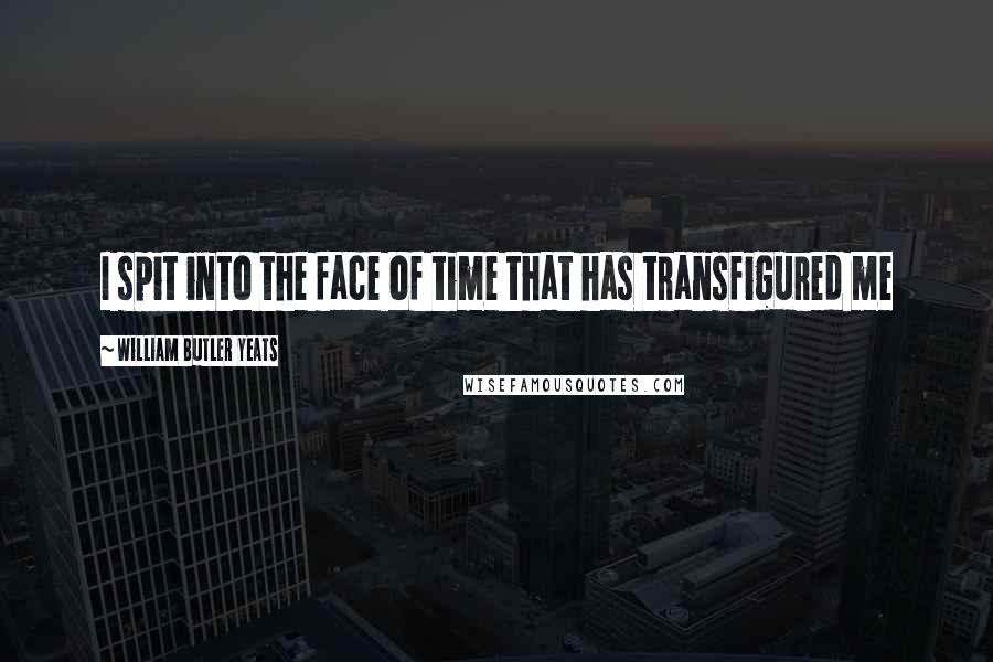 William Butler Yeats Quotes: I spit into the face of time that has transfigured me