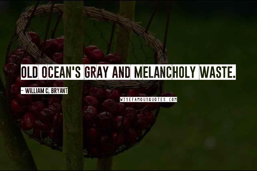 William C. Bryant Quotes: Old ocean's gray and melancholy waste.