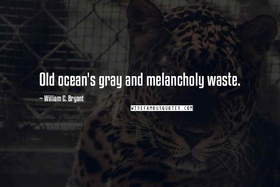 William C. Bryant Quotes: Old ocean's gray and melancholy waste.