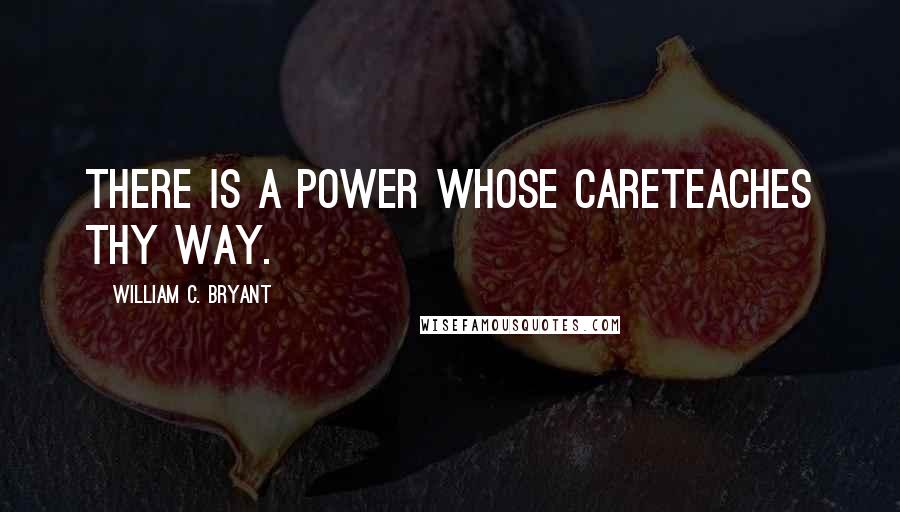 William C. Bryant Quotes: There is a Power whose careTeaches thy way.